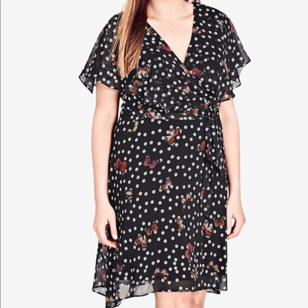 City Chic Butterfly‎ Love Dress